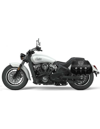 ALFORJAS RIGIDAS JABATO LOBO PARA INDIAN SCOUT SIXTY