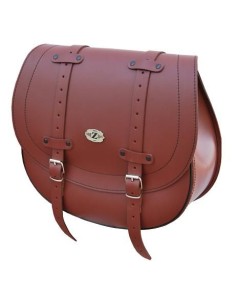 ALFORJA BANDO UN SOLO LADO MARRON BASICA 34X15X38