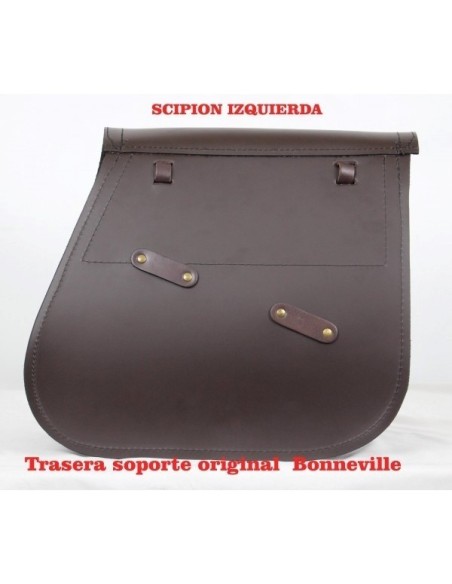ALFORJA LATERAL SCIPION IZQUIERDA TRIUMPH BONNEVILLE T120 CHOCO