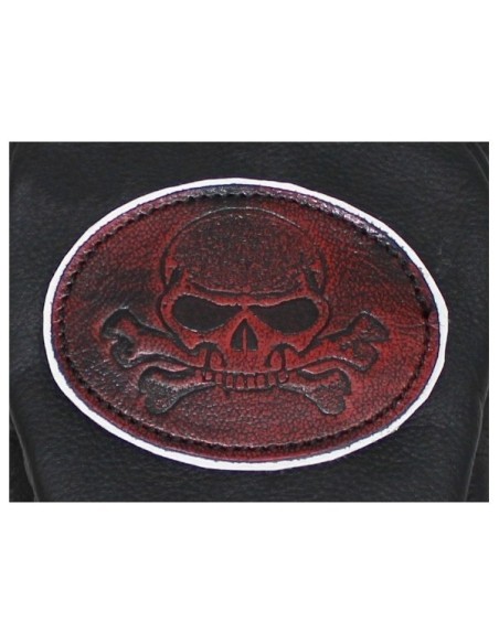 PARCHE DE ESPALDA PIEL CALAVERA TIBIAS RED