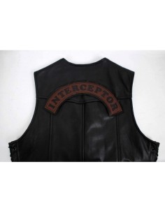 PARCHE DE PIEL INTERCEPTOR MARRÓN 2