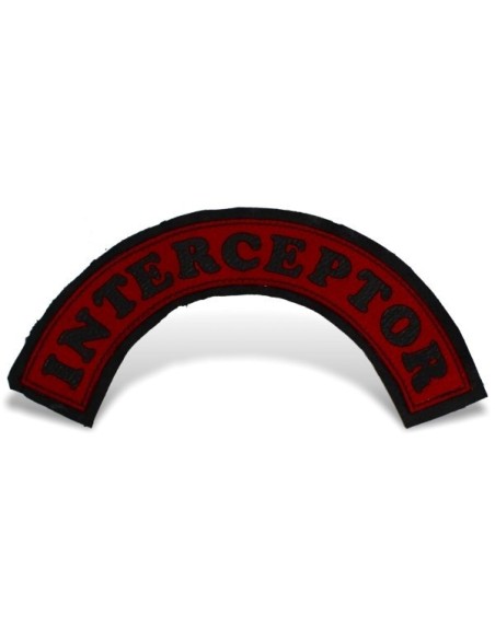 PARCHE DE PIEL INTERCEPTOR ROJO