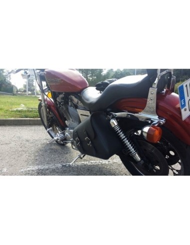 ALFORJA BASCULANTE LEGION NEGRO IZDO PARA HD SPORTSTER