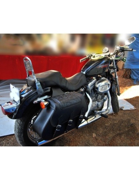 SET ALFORJAS IKARO HCO AMORT TRENZ GOTIKA PARA H.D SPORTSTER