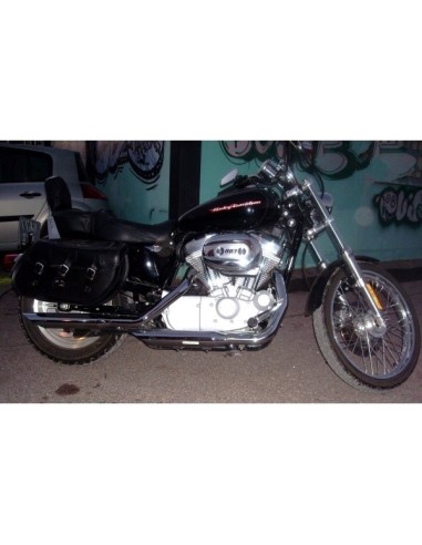 ALFORJAS RIGIDAS IBER TRENZADA ÁGUILA ALAS PARA SPORTSTER H.D