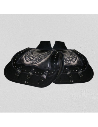 ALFORJAS RIGIDAS IBER CLÁSICA TRENZADA ÁGUILA ALAS UNIVERSAL