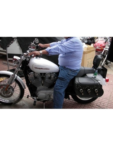 ALFORJAS RIGIDAS IBER CLASICA TRENZADA COCO SPORTSTER H.D