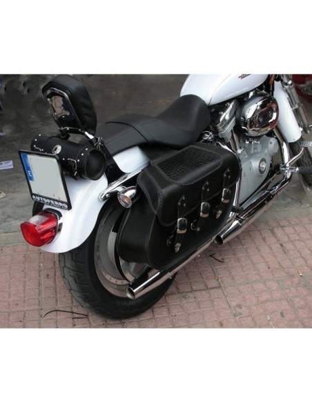 ALFORJAS RIGIDAS IBER BÁS TRENZADA COCO SPORTSTER H.D