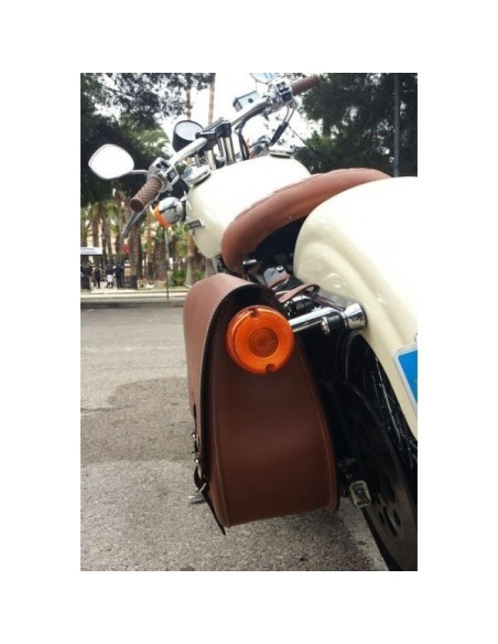 ALFORJA SCIPION BÁSICA IZDA MARRÓN CLARO UNIVERSAL