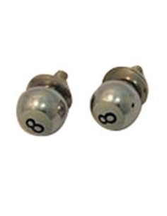 TORNILLO BOLA DE BILLAR 8 CROMADOS PAR