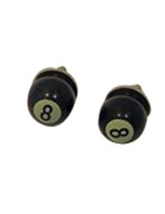 TORNILLO NEGROS BOLA DE BILLAR 8 PAR