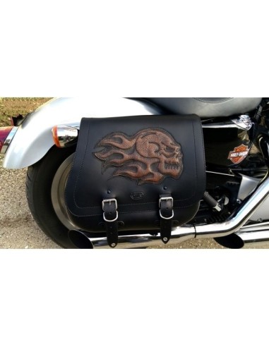 SET ALFORJAS SCIPION BÁSICA HCO AMORT CRANEO LLAMAS SPORTSTER H.D