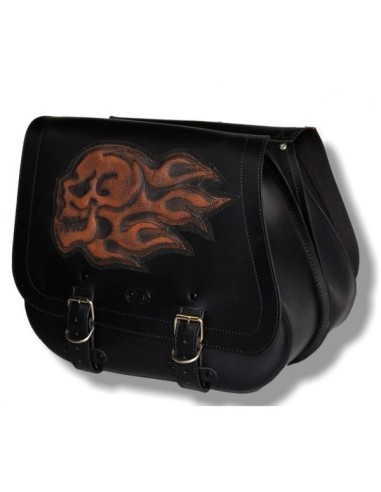 SET ALFORJAS SCIPION BÁSICA HCO AMORT CRANEO LLAMAS SPORTSTER H.D