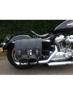 ALFORJA PIEL TRAJANO BASICA HCO AMORT DERECHA SPORTSTER H.D 883-1200 2