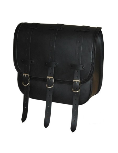 ALFORJA PIEL TRAJANO BASICA HCO AMORT DERECHA SPORTSTER H.D 883-1200