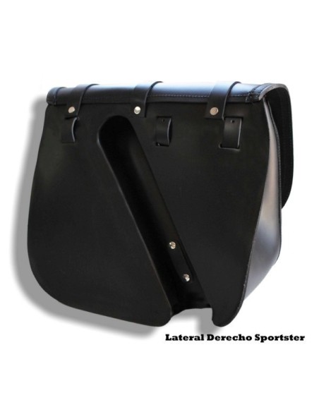 ALFORJA PIEL TRAJANO BASICA HCO AMORT DERECHA SPORTSTER H.D 883-1200