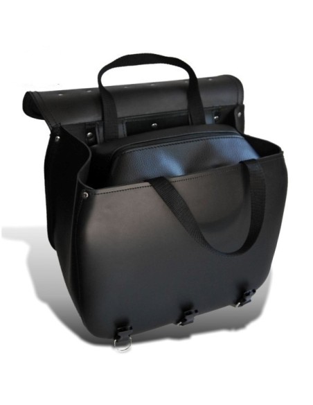 ALFORJA PIEL TRAJANO BASICA HCO AMORT DERECHA SPORTSTER H.D 883-1200