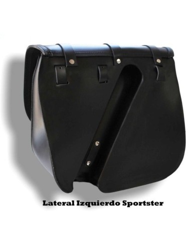 ALFORJA PIEL TRAJANO BASICA HCO AMORT IZDA SPORTSTER H.D 883-1200