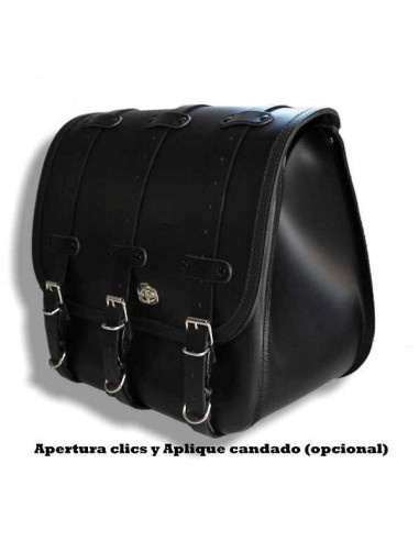 ALFORJA PIEL TRAJANO BASICA HCO AMORT IZDA SPORTSTER H.D 883-1200