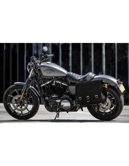 ALFORJA PIEL TRAJANO BASICA HCO AMORT IZDA SPORTSTER H.D 883-1200