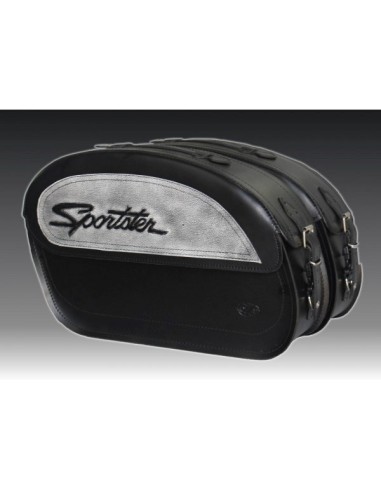 ALFORJAS RÍGIDAS SAHARA LOGO SPORTSTER PARA SPORTSTER H.D