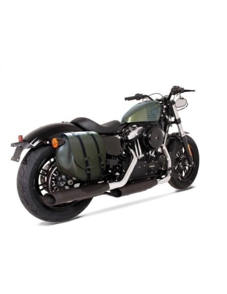 ALFORJA PIEL BANDO PLATOON HCO AMORT DERECHA SPORTSTER H.D