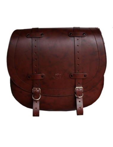 ALFORJA PIEL BANDO BÁSICA MARRÓN HCO AMORT IZDA SPORTSTER H.D 883-1200