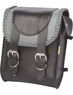 ALFORJA DE RESPALDO GRAY THUNDER BRAIDED