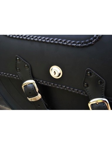 ALFORJAS RÍGIDAS TEMPLARIO TRENZADO HCO AMORT SPORTSTER H.D