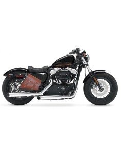 ALFORJA BASCULANTE LEGION MARRÓN CUERO DCHO SPORTSTER H.D 883-1200