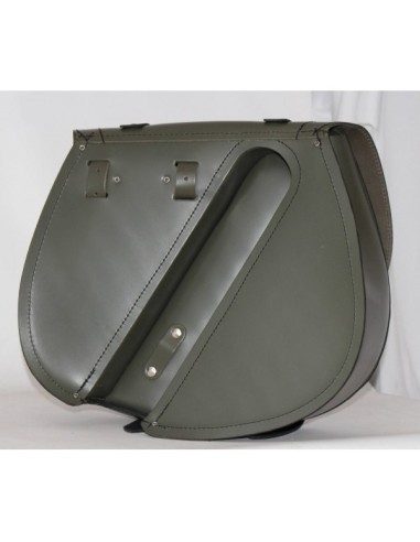 ALFORJA PIEL SPARTA ARMY STAR VERDE MILITAR IZDA H.D SPORTER  883-1200