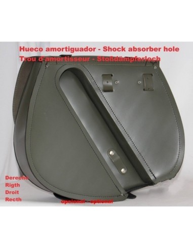 ALFORJA PIEL SPARTA ARMY STAR VERDE MILITAR DCHA H.D SPORTER  883-1200