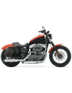 ALFORJAS PIEL PIZARRO CLÁSICA PARA H.D SPORTSTER 883