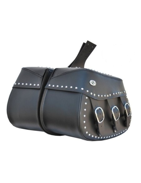 ALFORJAS PIEL PIZARRO CLÁSICA PARA H.D SPORTSTER 883