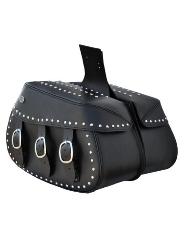 ALFORJAS PIEL PIZARRO CLÁSICA PARA H.D SPORTSTER 883