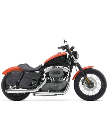 ALFORJAS PIEL PIZARRO CLÁSICA PARA H.D SPORTSTER 883