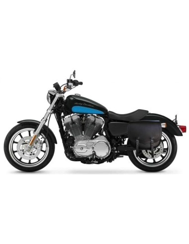 ALFORJA PIEL SPARTA BÁSICA HCO AMORT IZDA SPORTSTER H.D