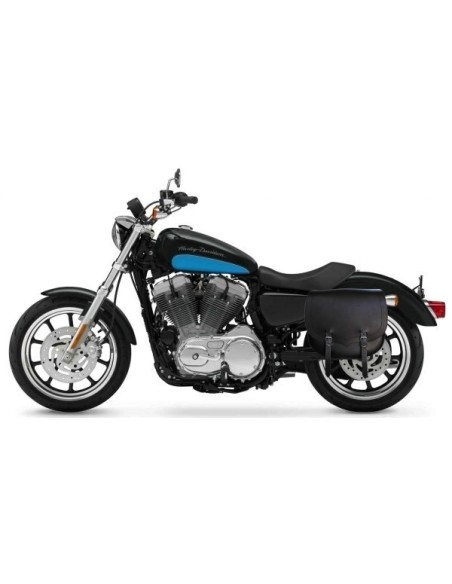 ALFORJA PIEL SPARTA BÁSICA HCO AMORT IZDA SPORTSTER H.D