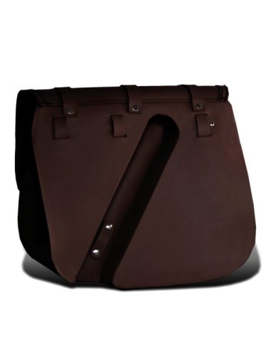 ALFORJA PIEL ULISES MARRÓN VINTAGE IZDA PARA SPORTSTER H.D