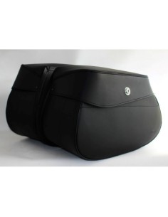 ALFORJAS PIEL PIZARRO BLOQUE HCO AMORT PARA H.D SPORTSTER 883-1200 2