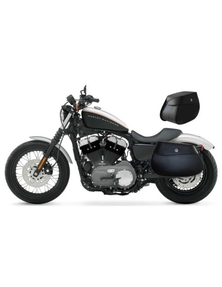 ALFORJAS PIEL PIZARRO BLOQUE HCO AMORT PARA H.D SPORTSTER 883-1200 ALFORJAS PIEL PIZARRO BLOQUE HCO AMORT PARA H.D SPORTSTER 883-1200