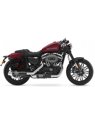 ALFORJA HD SPORTSTER MULHACEN HUECO AMORTIGUADOR IZQUIERDA