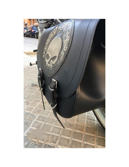 ALFORJA SPARTA WILLIE HD HC AMORT DCHA PARA SPORTSTER H.D