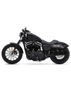 ALFORJAS PIEL IKARO SKULL TIBIAS HCO AMORT PARA H.D SPORTSTER