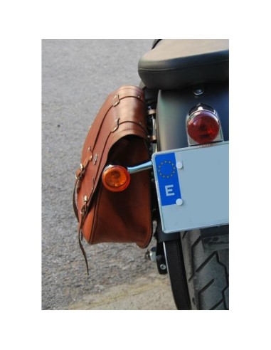 ALFORJA BANDO UN SOLO LADO MARRON BASICA 34X15X38