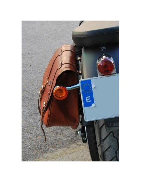 ALFORJA BANDO UN SOLO LADO MARRON BASICA 34X15X38