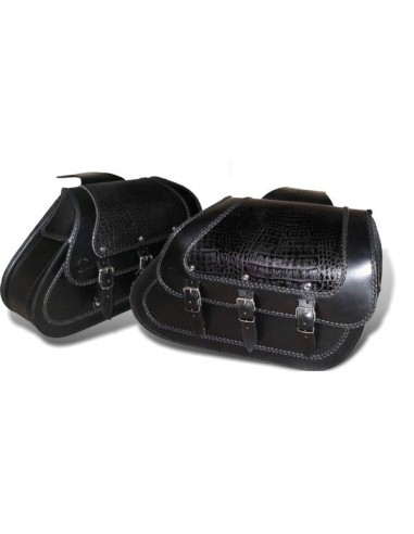 ALFORJAS RIGIDAS GRECIO BLACK DANDY PARA DYNA H.D
