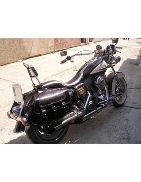 ALFORJAS RIGIDAS GRECIO BLACK DANDY PARA DYNA H.D