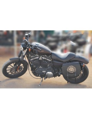 ALFORJA PIEL SPARTA WILLIE HD IZQ PARA DYNA FAT-BOB H.D