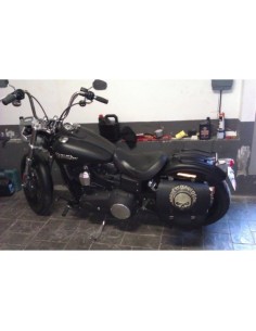 ALFORJA PIEL SPARTA WILLIE HD IZQ PARA DYNA FAT-BOB H.D 2